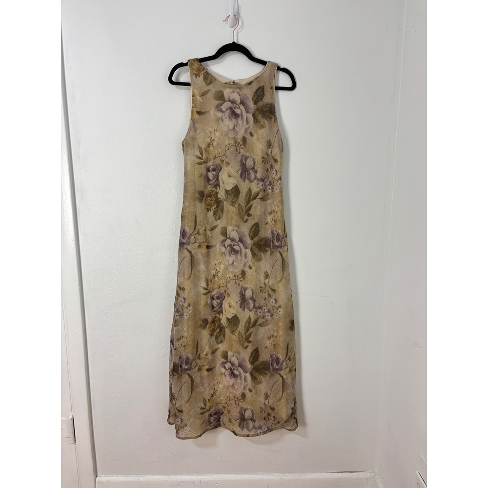 Connected Apparel Maxi Dress 90s‎ Whimsi Floral Cottage Fairy Grunge Women M